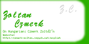 zoltan czmerk business card